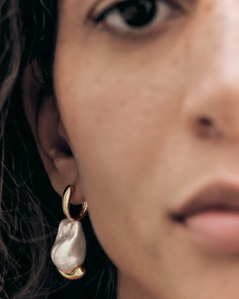 PDPAOLA Orecchini con perla Mist