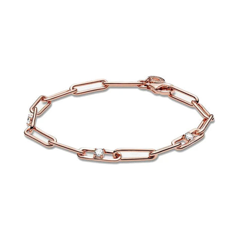 Bracciale Pandora catena rosè