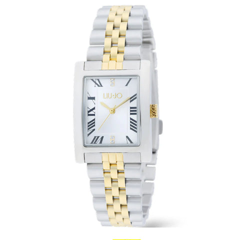 Liu Jo orologio rettangolare bicolore dorato