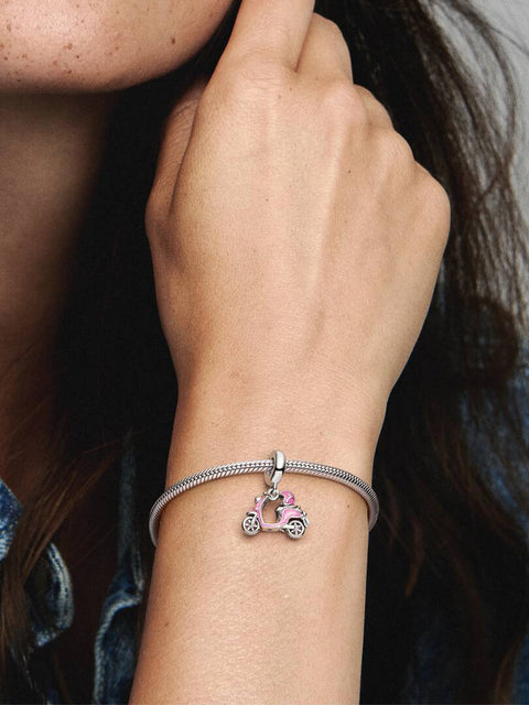Charm Pandora Scooter rosa