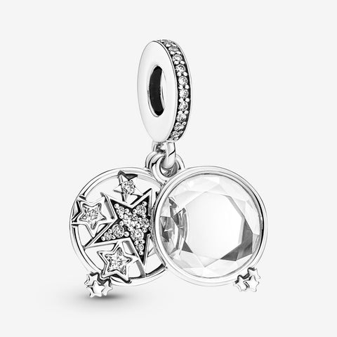 Charm Pandora Stella e lente d'ingrandimento