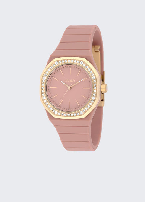 Liu Jo orologio con cinturino in silicone rosa