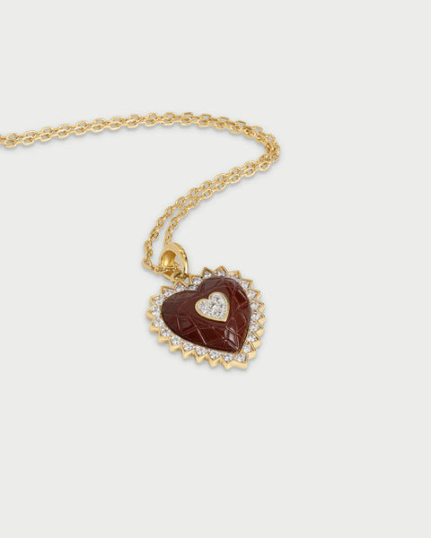 Rue Des Mille collana holy choco cuore CLZ-025 M1 CUO M AU