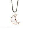 DoDo ciondolo XL luna in argento e oro rosa DMC5022-MOONL-0009A
