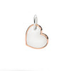 DoDo ciondolo XL cuore in argento e oro rosa DMC5024-CUORL-0009A