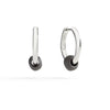Orecchini hoop in argento e titanio DOC5033-PEPIT-0AGTI