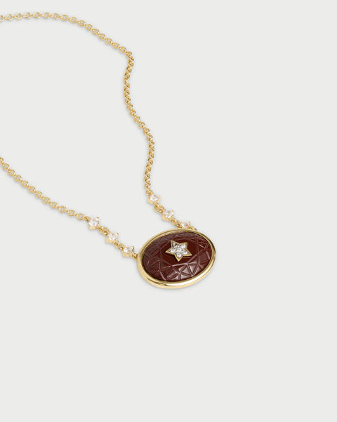 Rue des Mille collana girocollo oval choco GRZ-025 M3 OV M AU