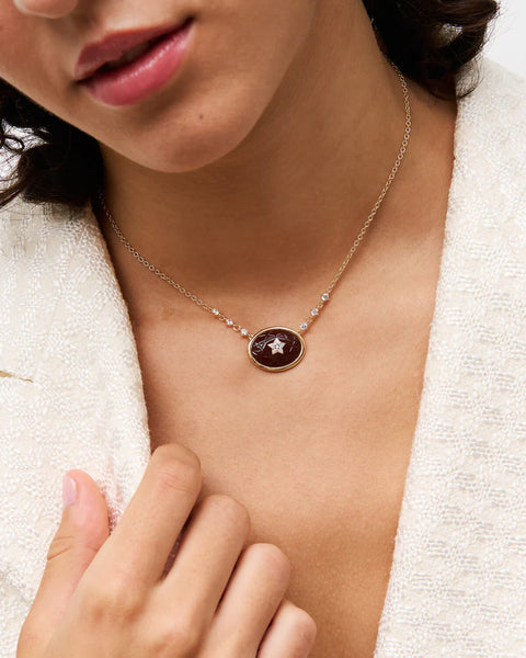 Rue des Mille collana girocollo oval choco GRZ-025 M3 OV M AU