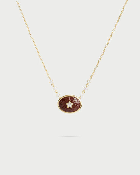 Rue des Mille collana girocollo oval choco GRZ-025 M3 OV M AU