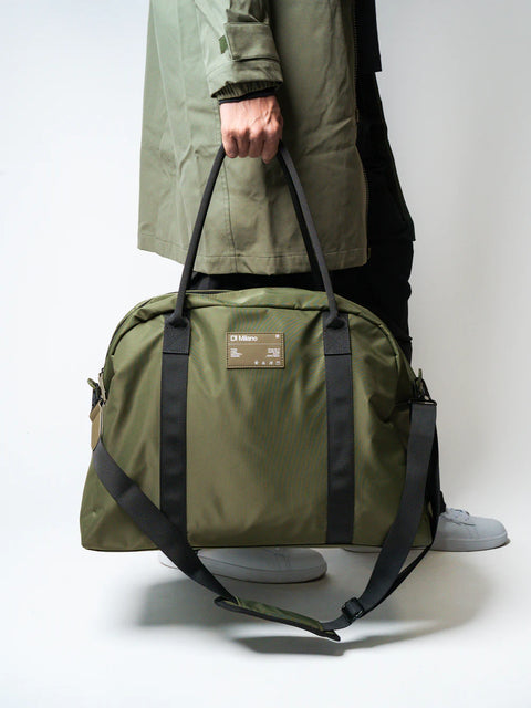 D1Milano Travel Green Nylon Bag