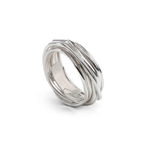 Filodellavita anello collezione Classic 7 fili in argento