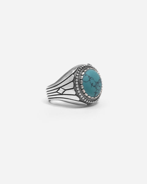 Nove25 ANELLO CHEVALIER IONICO II CON PIETRA TURCHESE