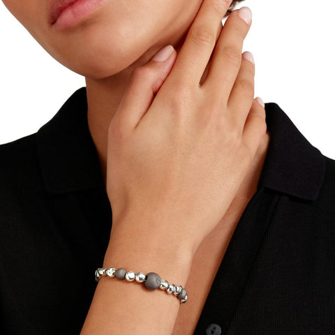 Bracciale pepita in argento e titanio DBC5006-PEPIT-0AGTI