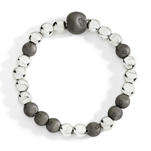 Bracciale pepita in argento e titanio DBC5006-PEPIT-0AGTI