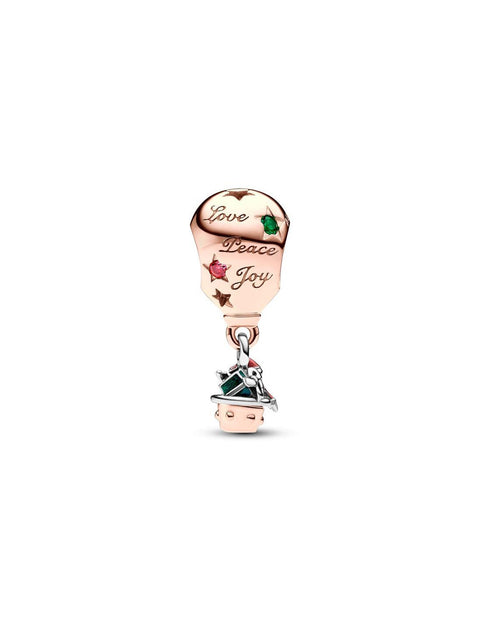 Charm Pandora mongolfiera Babbo Natale