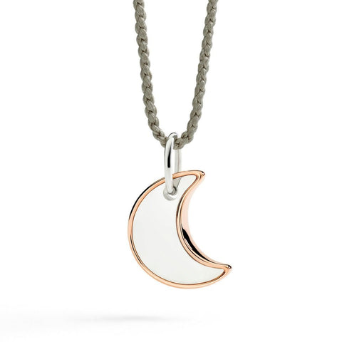 DoDo ciondolo XL luna in argento e oro rosa DMC5022-MOONL-0009A