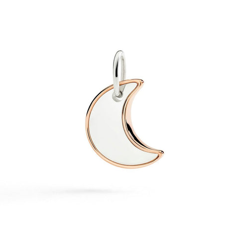 DoDo ciondolo XL luna in argento e oro rosa DMC5022-MOONL-0009A