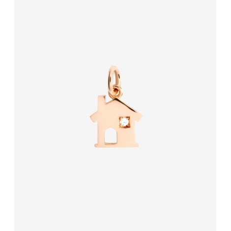DoDo ciondolo Casa in oro rosa e diamante bianco DMC4013-HOUSE-DB09R