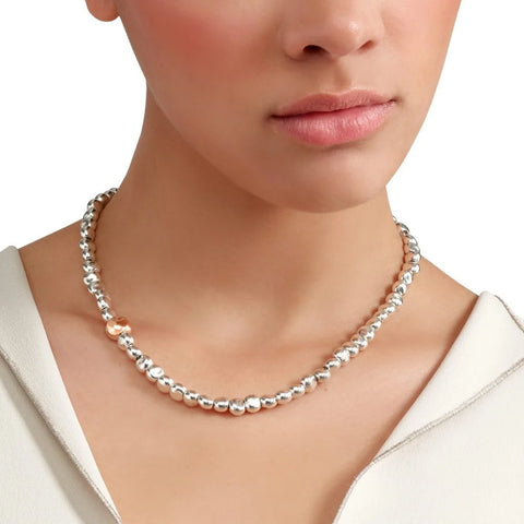 Collana pepita in argento e oro rosa DCC5002-PEPIT-0009A