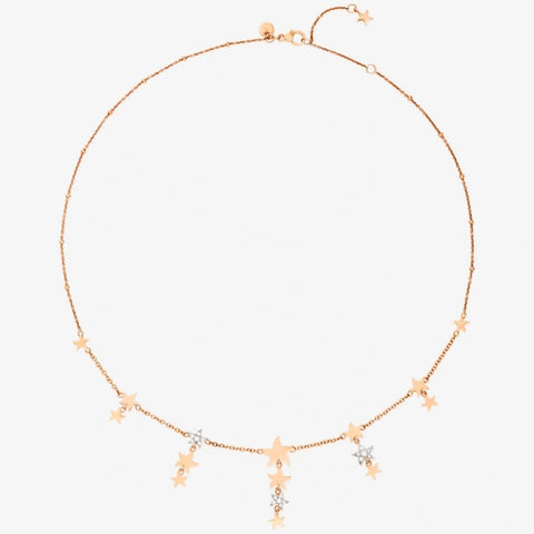 DoDo collana Stellina in oro rosa e diamanti bianchi DCC1005SSTARDB09R