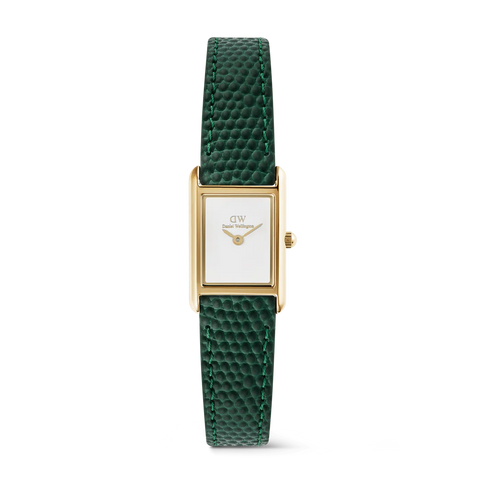 Daniel Wellington Mini lucertola verde dorata legata DW00100906
