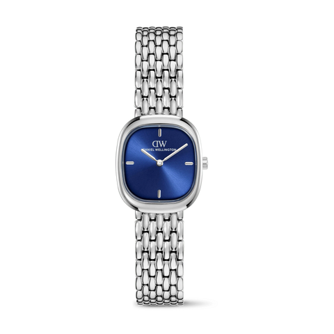 DW Corta Royal Blue Grain-Link Silver