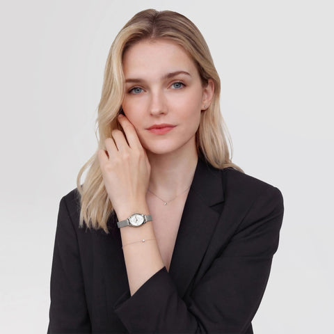 Daniel Wellington Ophelia Mini Mesh White Silver