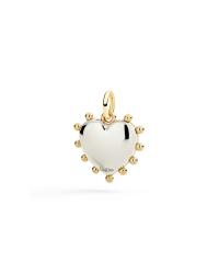 DoDo charm cuore con malachite DMC6015-HEART-MYA9G