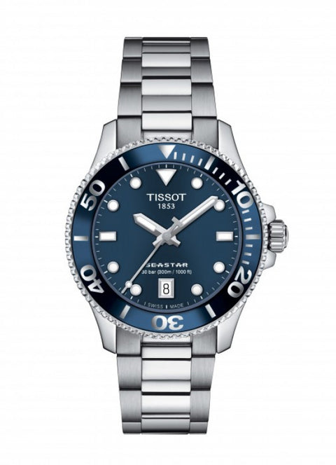 Tissot orologio Seastar 1000 36mm T1202101104100